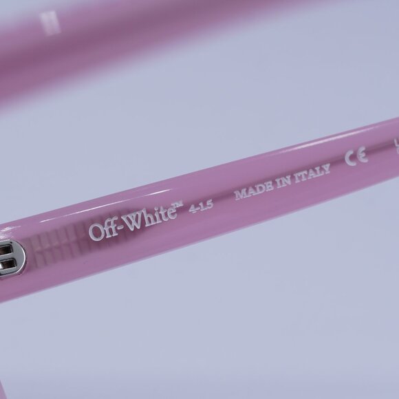 Off-White OERI143 LINCOLN 3007 Sunglasses Pink Square Frame, Grey Lenses - Picture 8 of 10